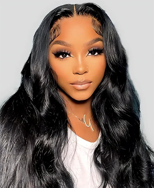 360 black night lace front wig