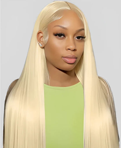 Light blonde lace front wig