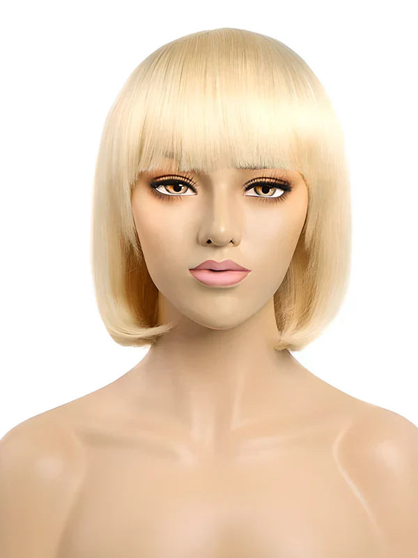 Natural glam blonde bob wig