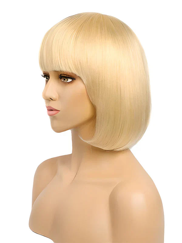 Natural glam blonde bob wig